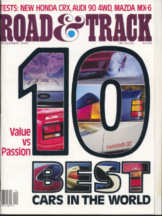 ROAD & TRACK 1987 DEC - CRX Si, SKYLINE, MX6, QUATTO